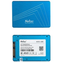 Накопитель SSD 2.5" Netac 960Gb N535S Series <NT01N535S-960G-S3X> Retail (SATA3, up to 560/520MBs, 3D TLC, 7mm)