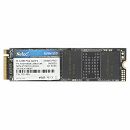 Накопитель SSD M.2 Netac 128Gb N930E Pro Series <NT01N930E-128G-E4X> Retail (PCI-E 3.1 x4, up to 970/650MBs, 3D TLC/QLC, NVMe 1.3, 22х80mm)