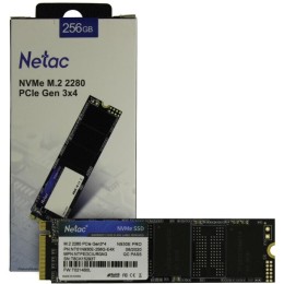 Накопитель SSD M.2 Netac 128Gb N930E Pro Series <NT01N930E-128G-E4X> Retail (PCI-E 3.1 x4, up to 970/650MBs, 3D TLC/QLC, NVMe 1.3, 22х80mm)