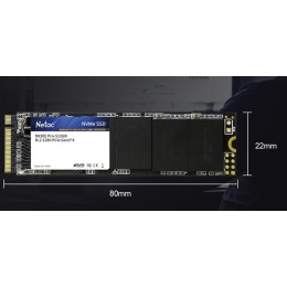 Накопитель SSD M.2 Netac 128Gb N930E Pro Series <NT01N930E-128G-E4X> Retail (PCI-E 3.1 x4, up to 970/650MBs, 3D TLC/QLC, NVMe 1.3, 22х80mm)