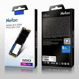 Накопитель SSD M.2 Netac 128Gb N930E Pro Series <NT01N930E-128G-E4X> Retail (PCI-E 3.1 x4, up to 970/650MBs, 3D TLC/QLC, NVMe 1.3, 22х80mm)