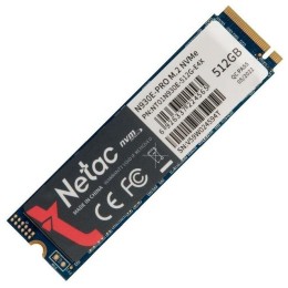Накопитель SSD M.2 Netac 512Gb N930E Pro Series <NT01N930E-512G-E4X> Retail (PCI-E 3.1 x4, up to 2080/1700MBs, 3D TLC/QLC, NVMe 1.3, 22х80mm)