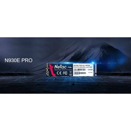 Накопитель SSD M.2 Netac 512Gb N930E Pro Series <NT01N930E-512G-E4X> Retail (PCI-E 3.1 x4, up to 2080/1700MBs, 3D TLC/QLC, NVMe 1.3, 22х80mm)