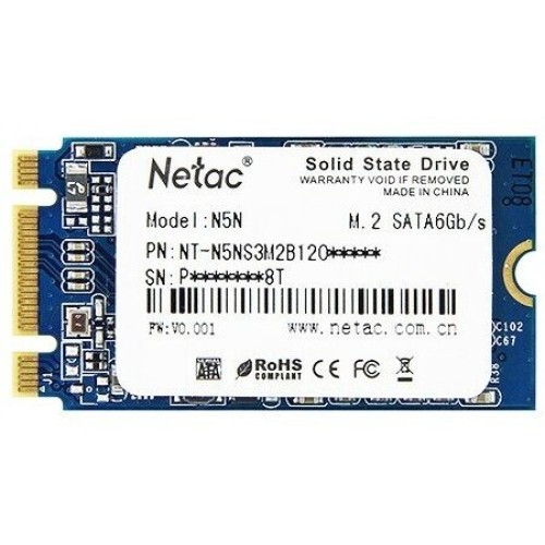 Накопитель SSD mSATA Netac 1.0Tb N5M Series <NT01N5M-001T-M3X> Retail (SATA3, up to 560/520MBs, 3D TLC)