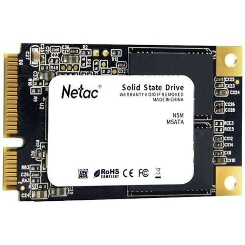 Накопитель SSD mSATA Netac 1.0Tb N5M Series <NT01N5M-001T-M3X> Retail (SATA3, up to 560/520MBs, 3D TLC)