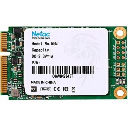 Накопитель SSD mSATA Netac 1.0Tb N5M Series <NT01N5M-001T-M3X> Retail (SATA3, up to 560/520MBs, 3D TLC)