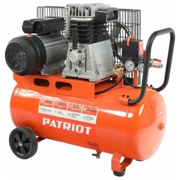 Компрессор Patriot поршневой ременной PTR 50-360I, 360 л/мин, 10 бар, 2200 Вт, 50 л, быстросъемный 1/4"" + ""елочка""