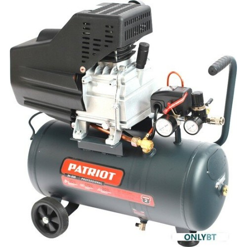 Компрессор Patriot поршневой масляный Professional 24-320, 320 л/мин, 8 бар, 2000 Вт, 24 л, быстросъемный 1/4"" + ""елочка""