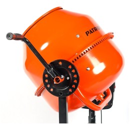 Бетоносмеситель PATRIOT BM 128C, 350 Вт, 120 кг готовой смеси, венец - чугун