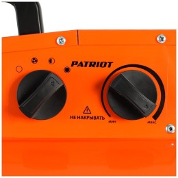 Тепловентилятор электрический PATRIOT PT-R 15, 380В, терморегулятор, нерж.ТЭН, вилка встраиваемая на блоке управления.