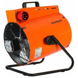 Тепловентилятор электрический PATRIOT PT-R 15, 380В, терморегулятор, нерж.ТЭН, вилка встраиваемая на блоке управления.