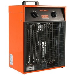 Тепловентилятор электрический PATRIOT PT-R 15, 380В, терморегулятор, нерж.ТЭН, вилка встраиваемая на блоке управления.