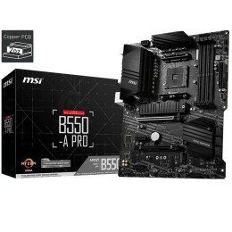 Материнская плата MSI B550-A PRO (AM4, 4xDDR4, 1xPCI-Ex16, 2xPCI-Ex1, USB3.2, 6xSATA III,2xM.2, DP, HDMI) ATX Retail