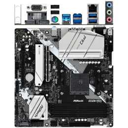 Материнская плата ASROCK B550M PRO4 (AM4, AMD B550, 4xDDR4,2xPCIe x16,2xPCI Ex1, 6 SATA3 , M.2, DP,HDMI,D-Sub, USB 3.2) mATX retail
