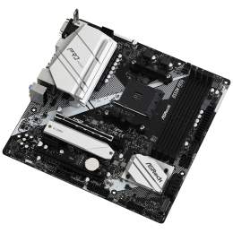 Материнская плата ASROCK B550M PRO4 (AM4, AMD B550, 4xDDR4,2xPCIe x16,2xPCI Ex1, 6 SATA3 , M.2, DP,HDMI,D-Sub, USB 3.2) mATX retail