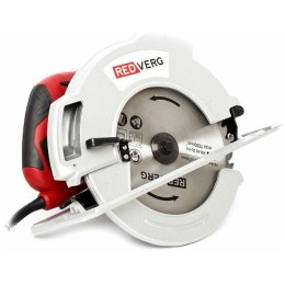 Дисковая пила RedVerg RD-CS220-85. 2200Вт; диск 235/30мм; 4700 об/мин; пропил: при 90"" - 85 мм, при 45"" - 62 мм; алюм подошва