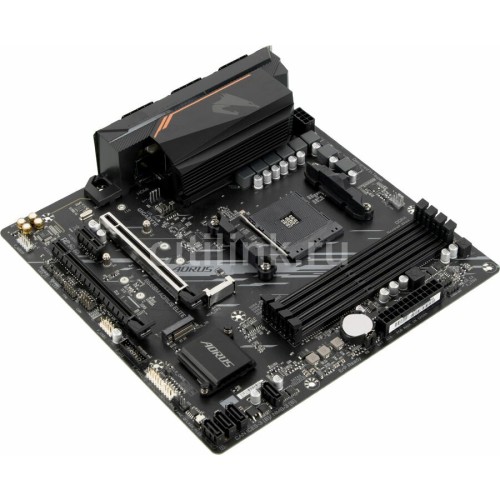 Материнская плата GIGABYTE B550M AORUS ELITE / AMD B550 AM4 4xDDR4-4733 2xM.2 4xSATA DVI-D HDMI / mATX