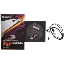 Материнская плата GIGABYTE B550M AORUS ELITE / AMD B550 AM4 4xDDR4-4733 2xM.2 4xSATA DVI-D HDMI / mATX