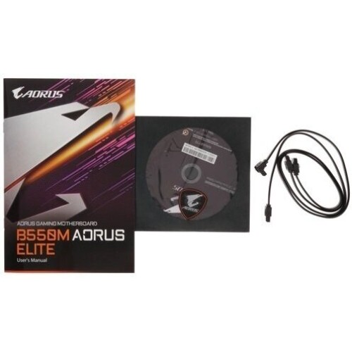 Материнская плата GIGABYTE B550M AORUS ELITE / AMD B550 AM4 4xDDR4-4733 2xM.2 4xSATA DVI-D HDMI / mATX