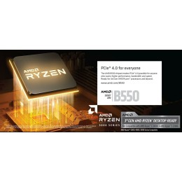 Материнская плата GIGABYTE B550M AORUS ELITE / AMD B550 AM4 4xDDR4-4733 2xM.2 4xSATA DVI-D HDMI / mATX