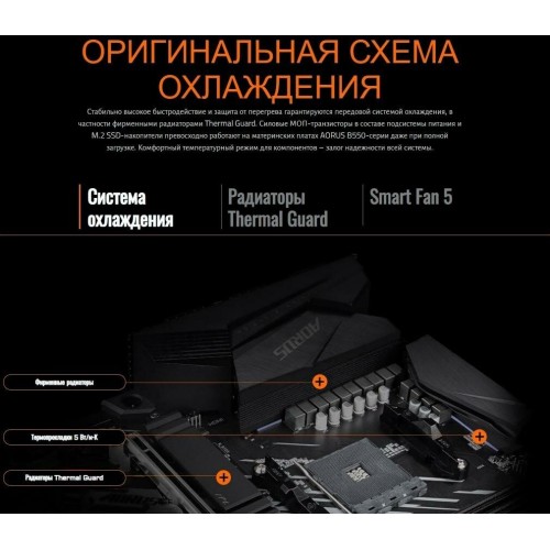 Материнская плата GIGABYTE B550M AORUS ELITE / AMD B550 AM4 4xDDR4-4733 2xM.2 4xSATA DVI-D HDMI / mATX
