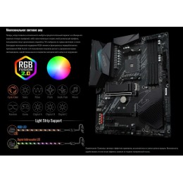 Материнская плата GIGABYTE B550M AORUS ELITE / AMD B550 AM4 4xDDR4-4733 2xM.2 4xSATA DVI-D HDMI / mATX