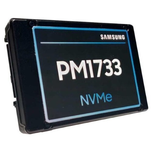 Твердотельный накопитель Samsung SSD 3840GB PM1733 2.5 PCIe Gen4 x4/dual port x2 R/W 7000/3800 MB/s R/W 1500K/135K IOPs DWPD1 5Y