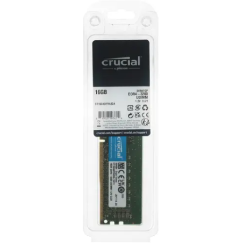 Память Crucial 16GB 3200MHz DDR4 UDIMM.(RCISCT16G4DFRA32A)(CT16G4DFRA32A)