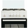 Газовая плита DE LUXE 5040.30г(кр)чр белый