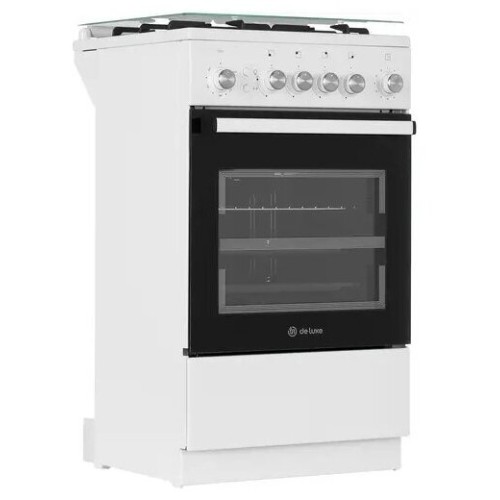 Газовая плита DE LUXE 5040.30г(кр)чр белый