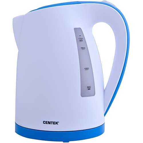 Электрочайник CENTEK CT-0026 <White> 1.7л, 2200Вт, LED, матовый корпус, защита от включения б