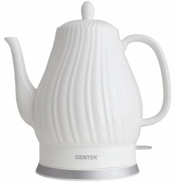 Электрочайник CENTEK CT-0064 2.0л, 2150W, супербелая керамика, рельефный корпус