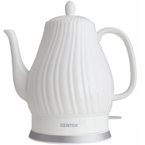Электрочайник CENTEK CT-0064 2.0л, 2150W, супербелая керамика, рельефный корпус