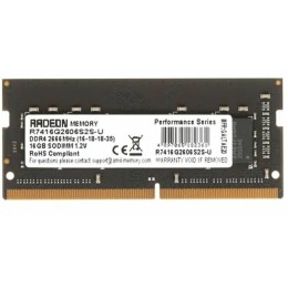 Модуль памяти 16GB AMD Radeon™ DDR4 2666 SO DIMM R7 Performance Series Black R7416G2606S2S-U Non-ECC, CL16, 1.2V, RTL