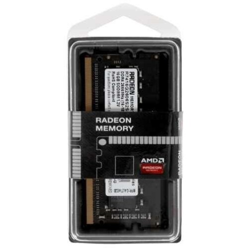 Модуль памяти 16GB AMD Radeon™ DDR4 2666 SO DIMM R7 Performance Series Black R7416G2606S2S-U Non-ECC, CL16, 1.2V, RTL