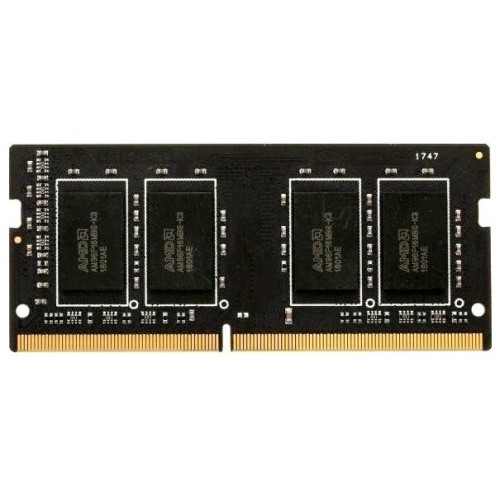 Модуль памяти 4GB AMD Radeon™ DDR4 2666 SO DIMM R7 Performance Series Black R744G2606S1S-UO Non-ECC, CL16, 1.2V, Bulk
