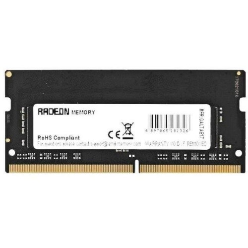 Модуль памяти 4GB AMD Radeon™ DDR4 2666 SO DIMM R7 Performance Series Black R744G2606S1S-UO Non-ECC, CL16, 1.2V, Bulk