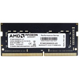 Модуль памяти 8GB AMD Radeon™ DDR4 2666 SO DIMM R7 Performance Series Black R748G2606S2S-U Non-ECC, CL16, 1.2V, RTL