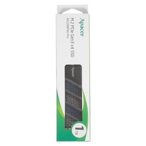 Накопитель M.2 2280 1TB Apacer AS2280P4 Client SSD AP1TBAS2280P4-1 PCIe Gen3x4 with NVMe, 3000/2000, IOPS 215/390K, MTBF 1.5M, 3D TLC, 800TBW, 0,73DWPD, RTL