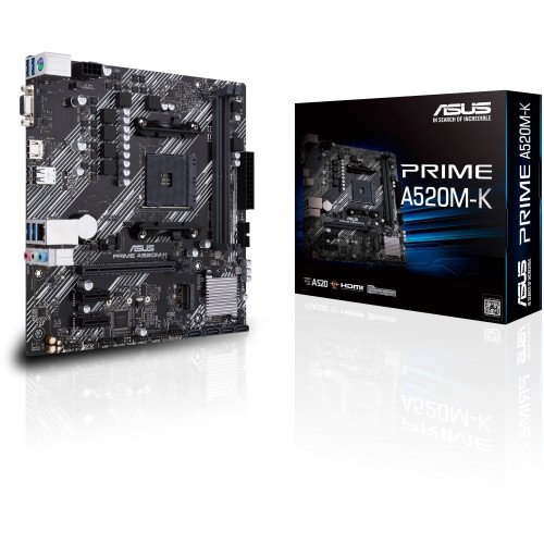 Материнская плата ASUS PRIME A520M-K AM4,A520,DDR4,M.2,HDMI,MB