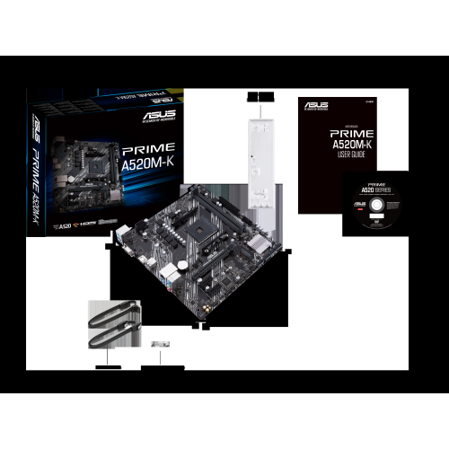 Материнская плата ASUS PRIME A520M-K AM4,A520,DDR4,M.2,HDMI,MB