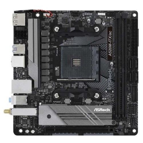 Материнская плата ASRock A520M-ITX/AC, RTL