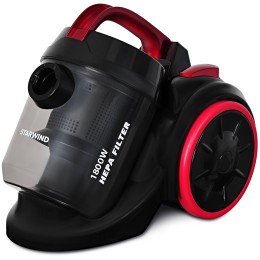 Пылесос STARWIND SCV3410 1800Вт черный/бордовый