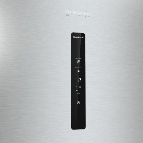 Холодильник GORENJE 185 × 60 × 59,2 см, 320 л, Климатический класс: SN, N, ST, T, A++, Total NoFrost, нерж. сталь
