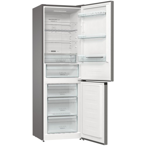 Холодильник GORENJE 185 × 60 × 59,2 см, 320 л, Климатический класс: SN, N, ST, T, A++, Total NoFrost, нерж. сталь