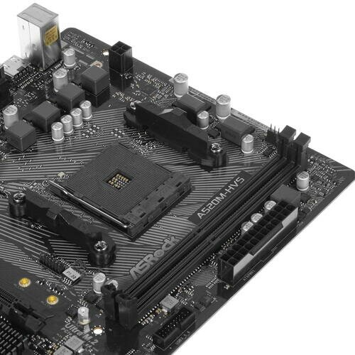 Материнская плата Asrock A520M-HVS Soc-AM4 AMD A520 2xDDR4 mATX AC`97 8ch(7.1) GbLAN RAID+VGA+HDMI