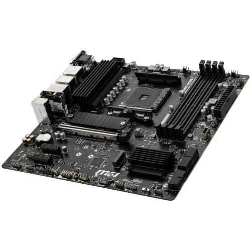 Материнская плата MSI B550M PRO-VDH WIFI Soc-AM4 AMD B550 4xDDR4 mATX AC`97 8ch(7.1) GbLAN RAID+HDMI+DP