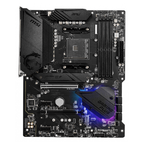 Материнская плата MSI MPG B550 GAMING PLUS Soc-AM4 AMD B550 4xDDR4 ATX AC`97 8ch(7.1) GbLAN RAID+HDMI+DP