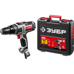 Дрель-шуруповерт сетевая ЗУБР ДШ-М3-500-2, 500 Вт, 0-450/0-1800 об/мин