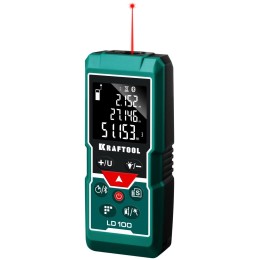 Дальномер KRAFTOOL "LD-100" лазерный, дальность 5см - 100м, точность 1,5 мм, 34765